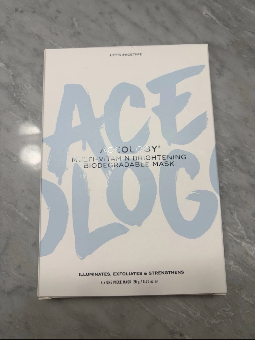Aceology Multi-Vitamin Brightening Mask — White & Light Blue